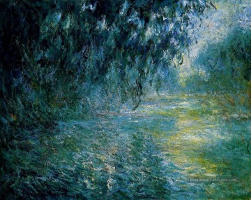  seine Tableaux - Matin sur la Seine sous la pluie Claude Monet